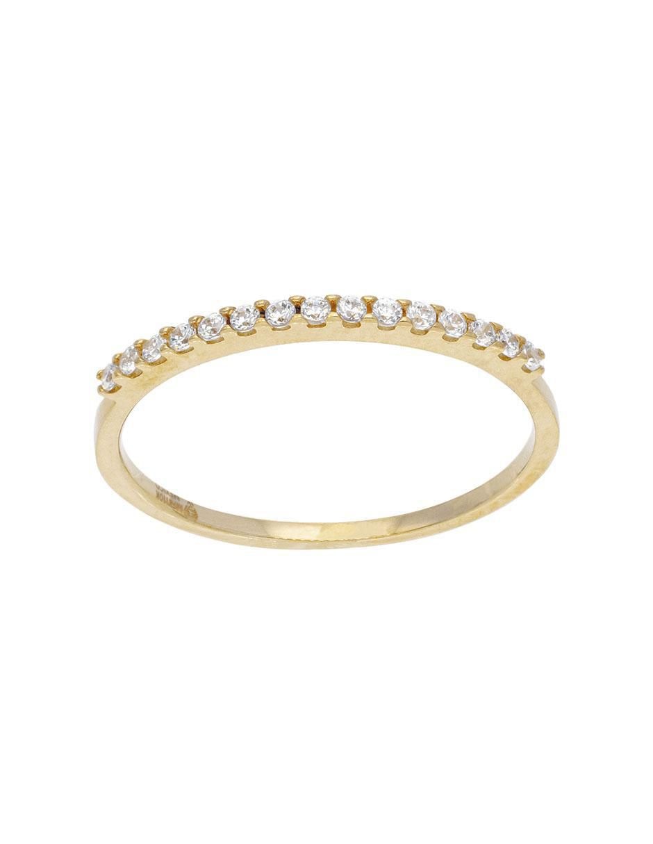 Anillo "de (si aplica)" redondo fonelli sin familia sin temática 14 k "de" oro blanco zirconia