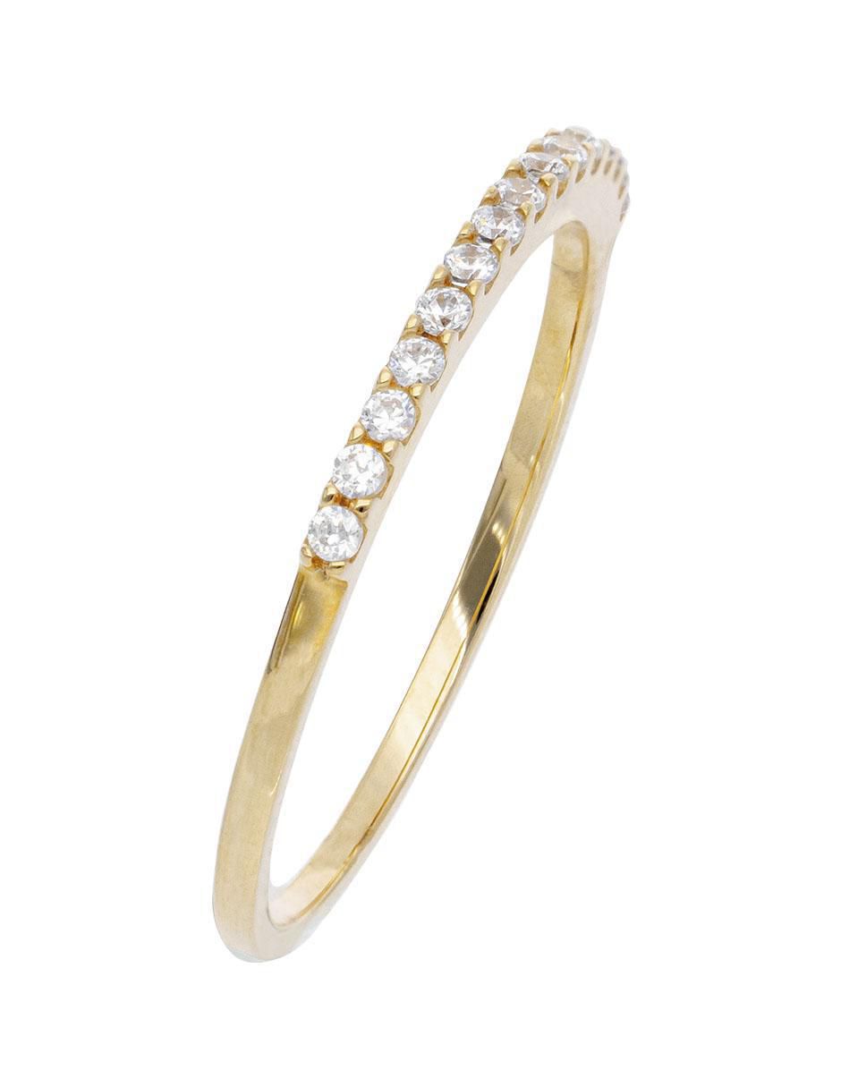 Anillo "de (si aplica)" redondo fonelli sin familia sin temática 14 k "de" oro blanco zirconia