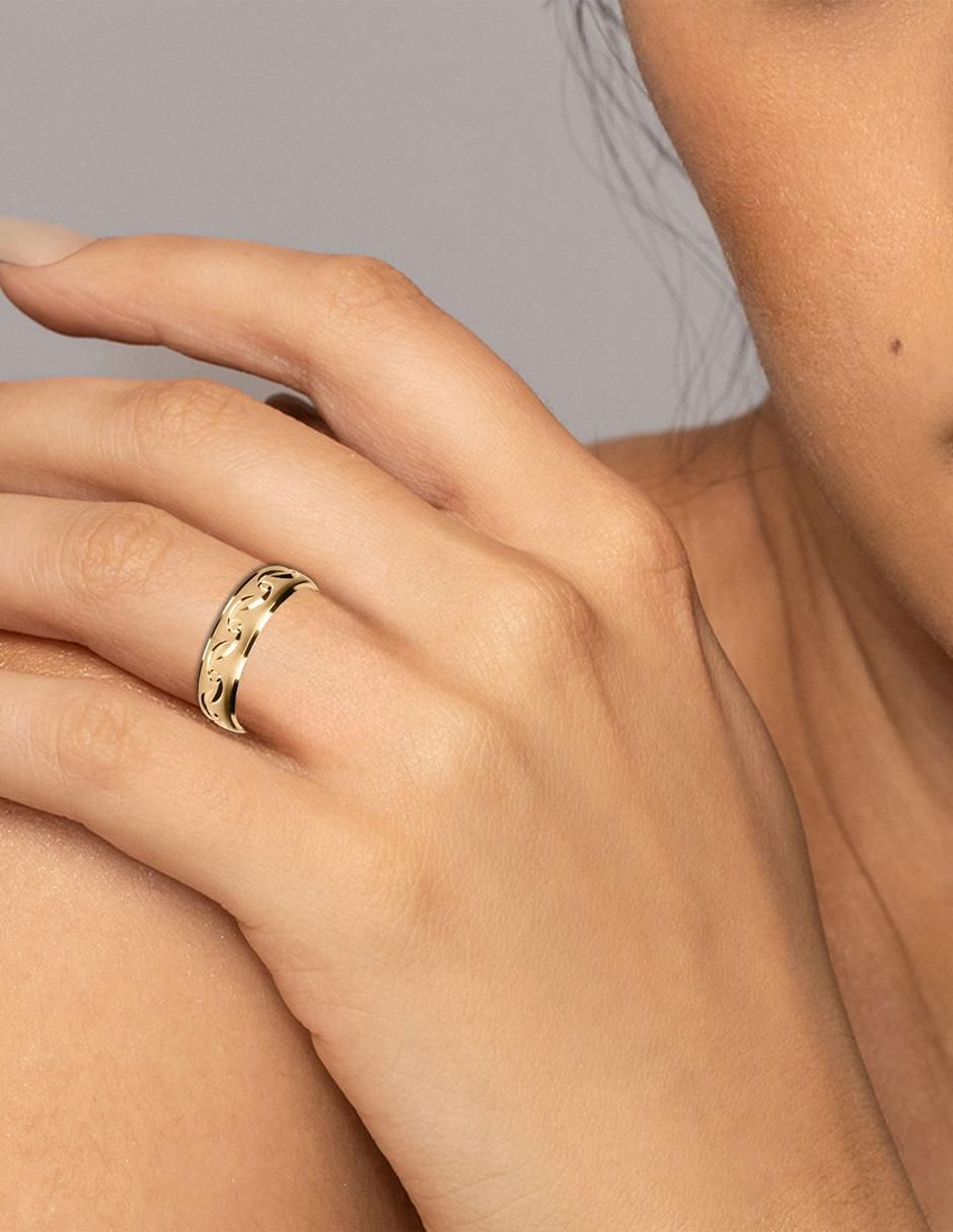 Argolla de oro 14 k 4