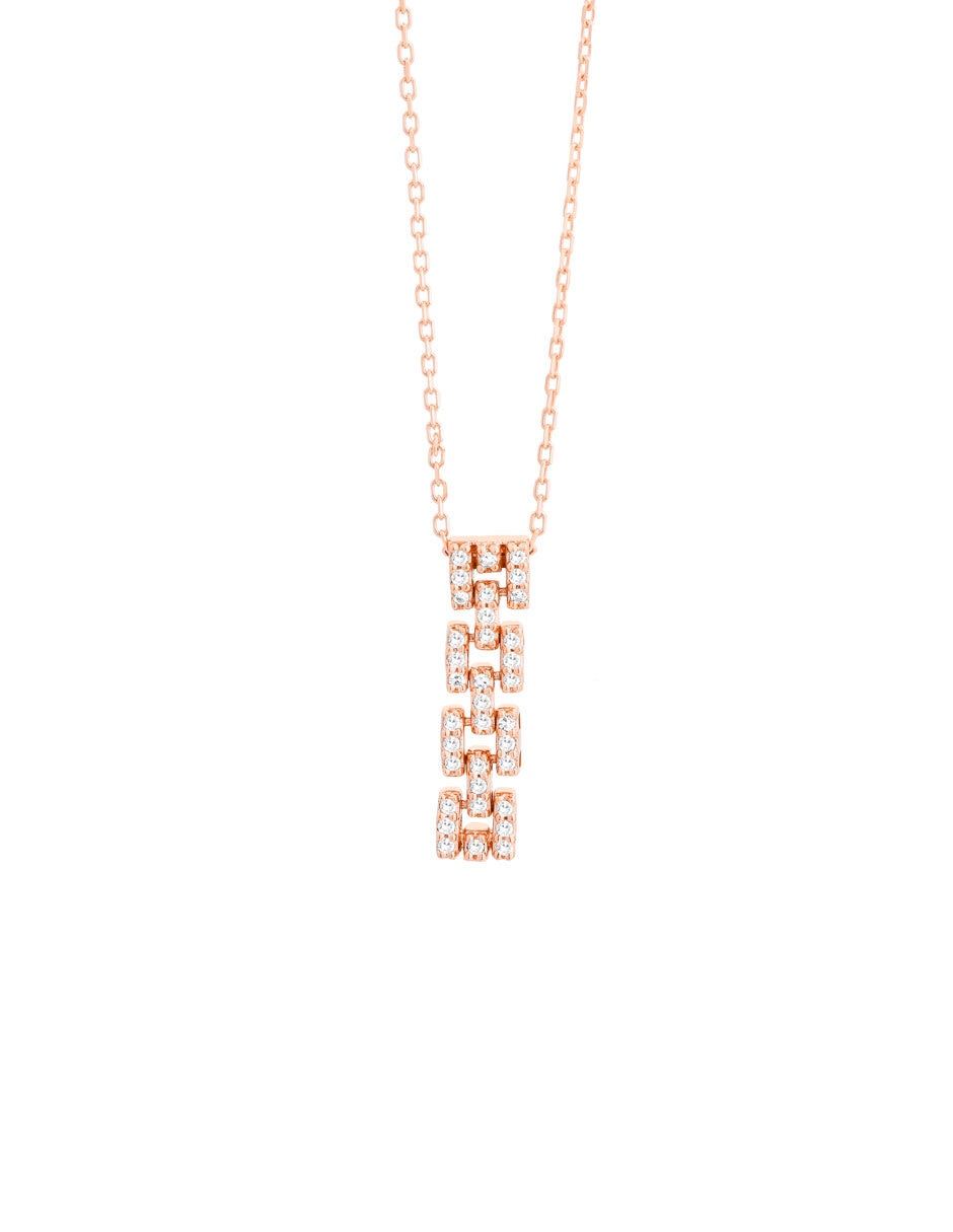 Colgante Y Dije de eslabones smart de oro rosa 14 K 3