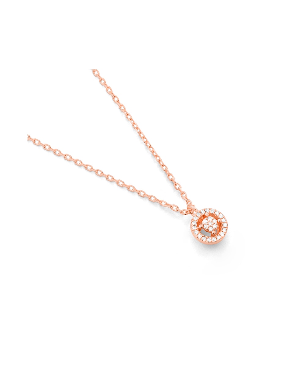 Colgante Y Dije circular smart de oro rosa 14 K 2