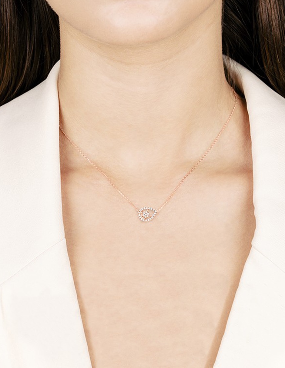 Colgante Y Dije de gota smart de oro rosa 14 K 3