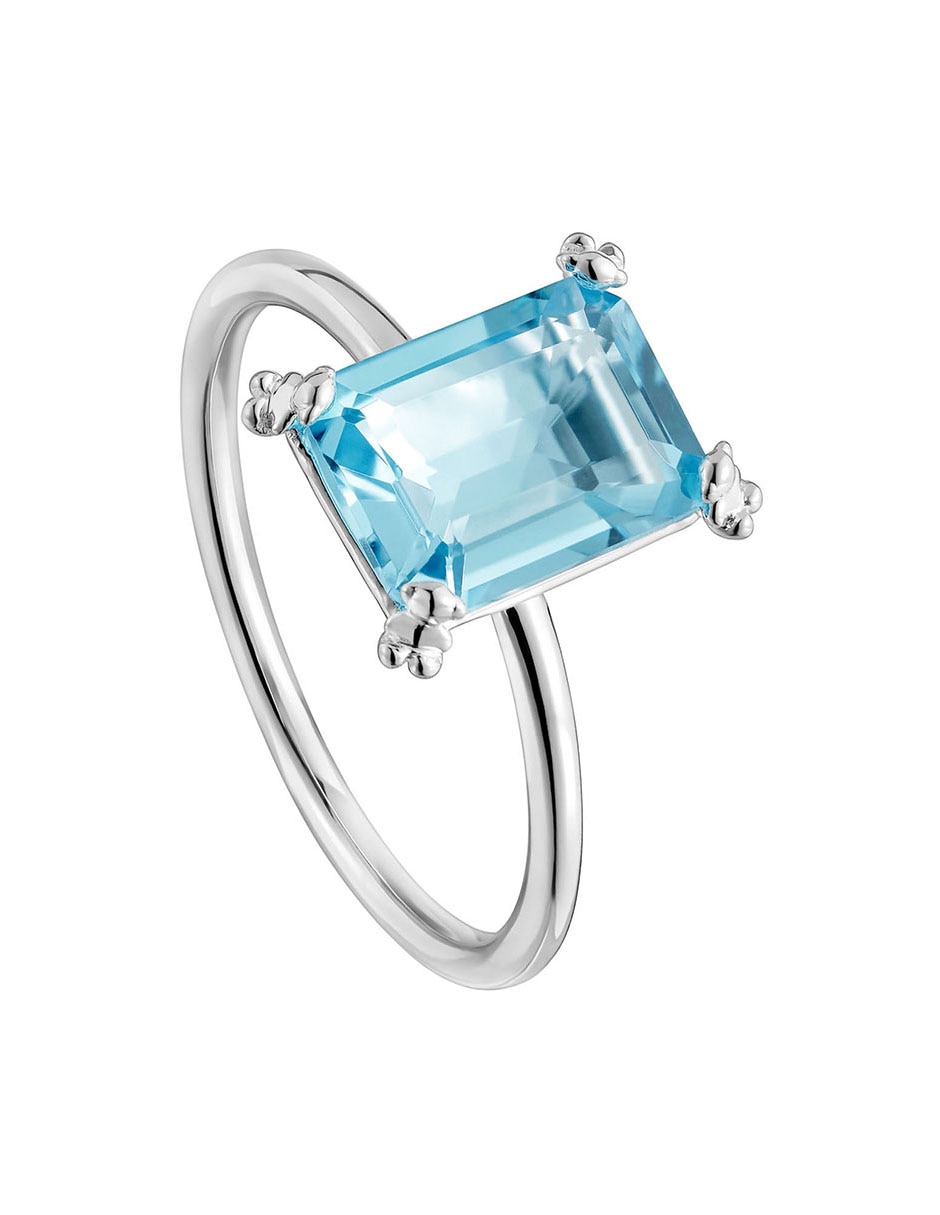 Anillo rectangular Color Pills P 925 de plata topacio brillante 2