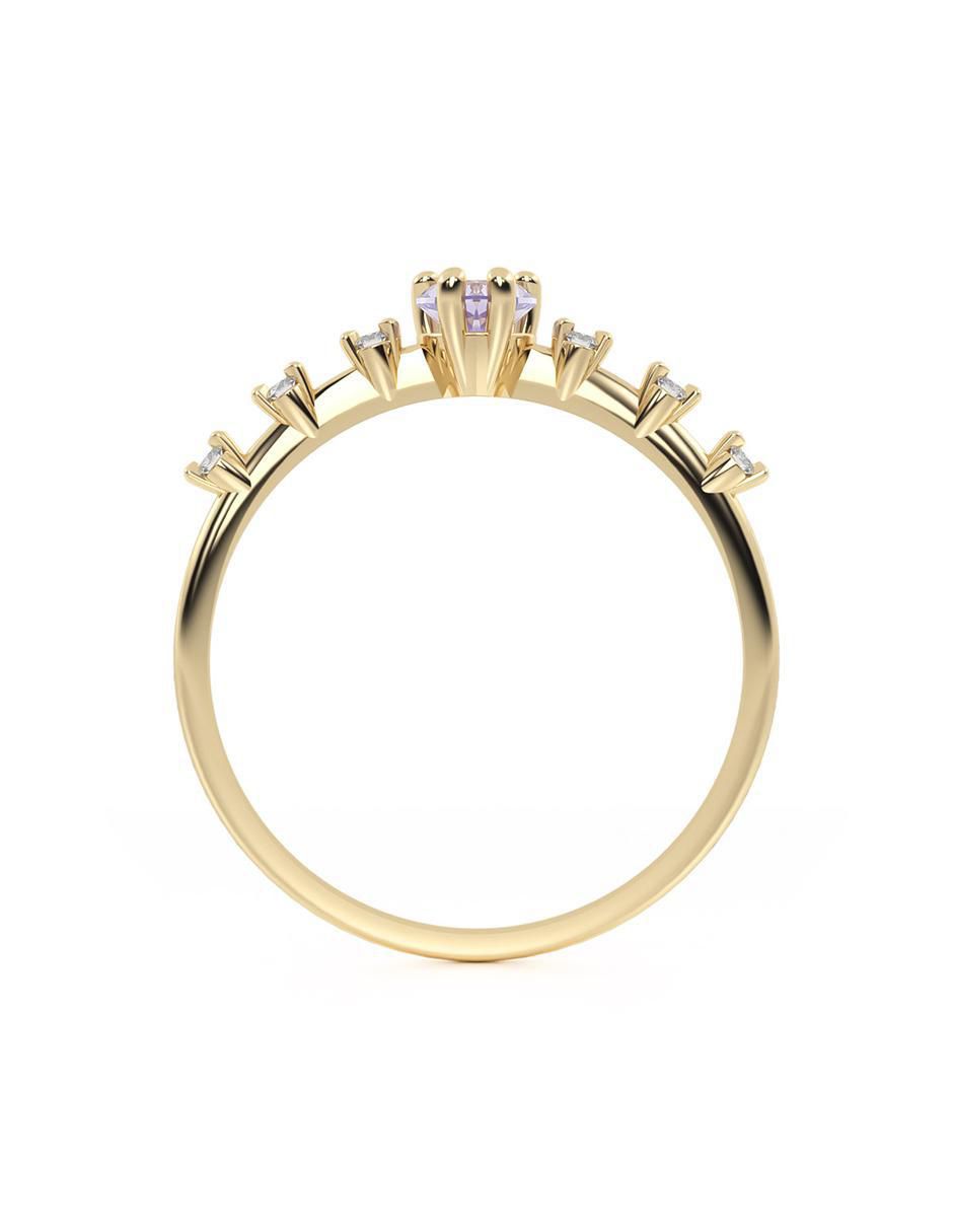 Anillo "de (si aplica)" corazón abba joyas sin familia sin temática 10 k "de" oro zirconia
