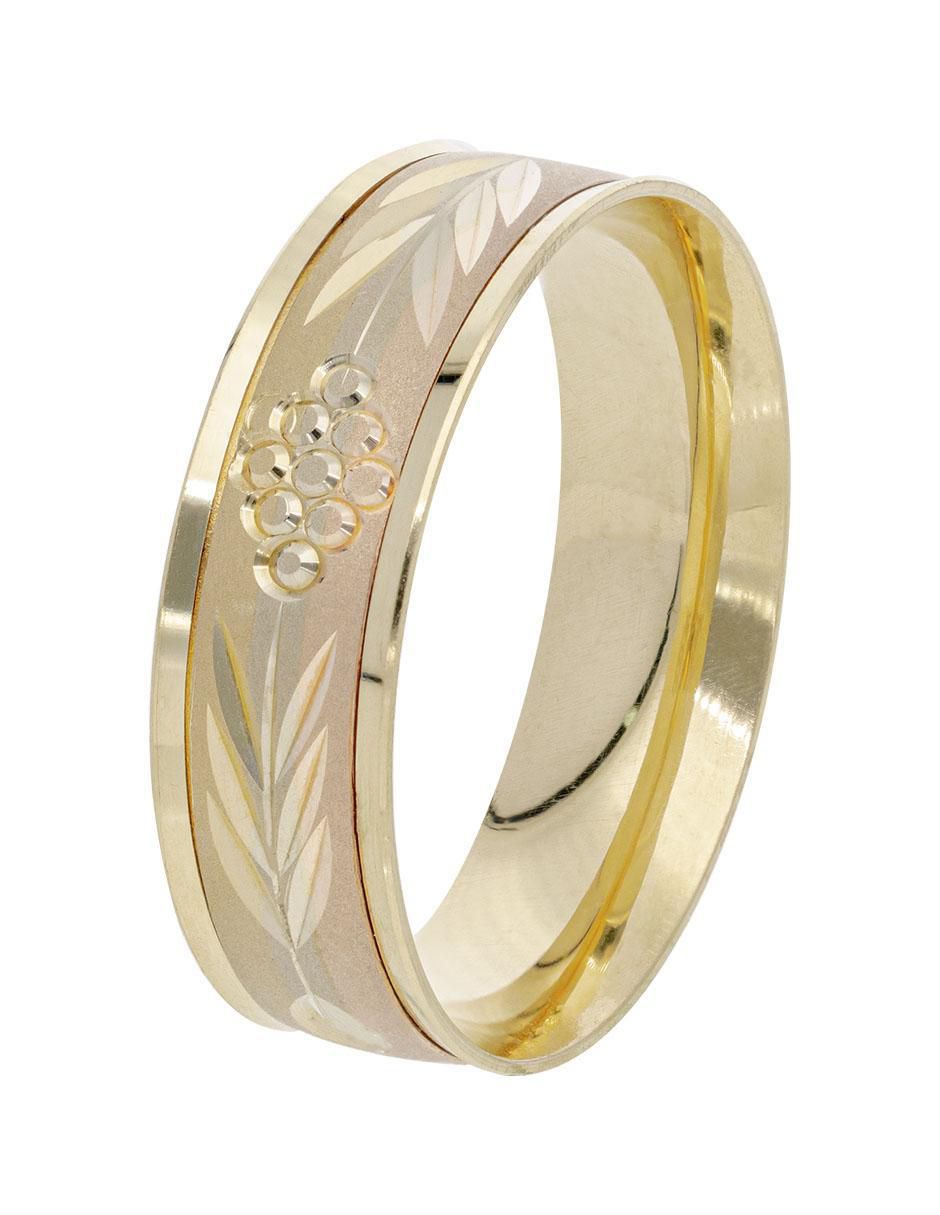 Anillo 14 k de oro amarillo brillante 2