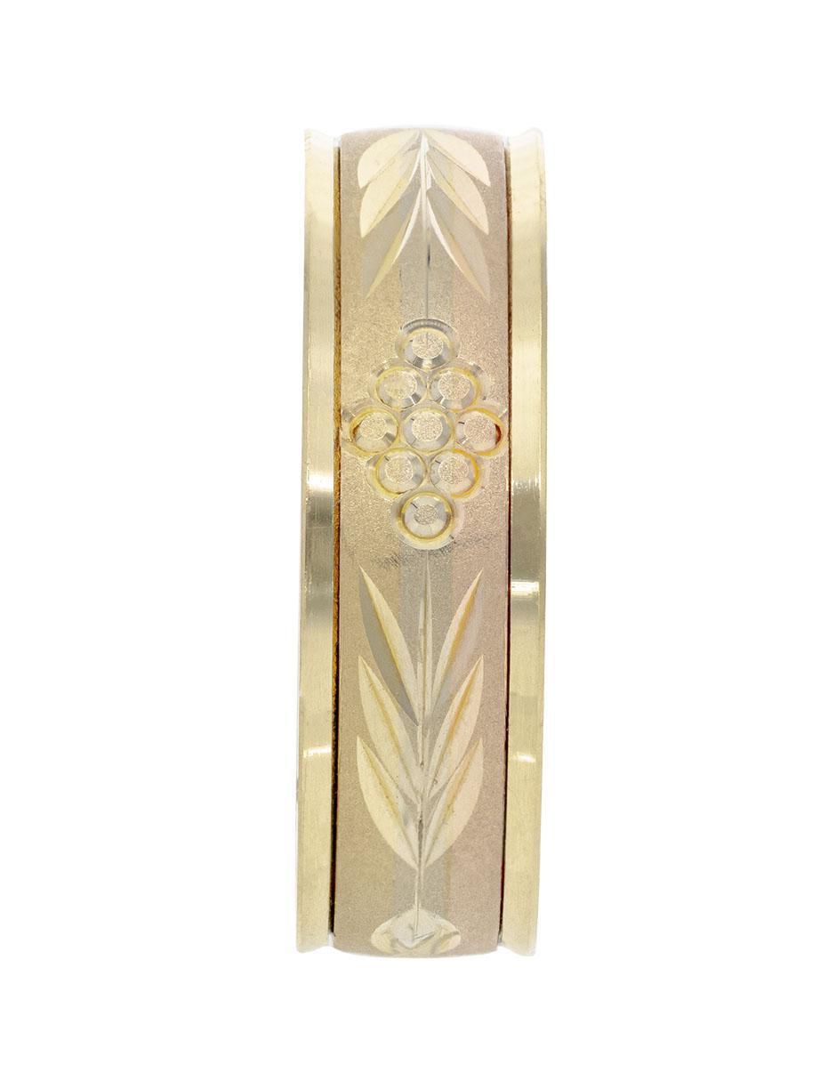 Anillo 14 k de oro amarillo brillante 3