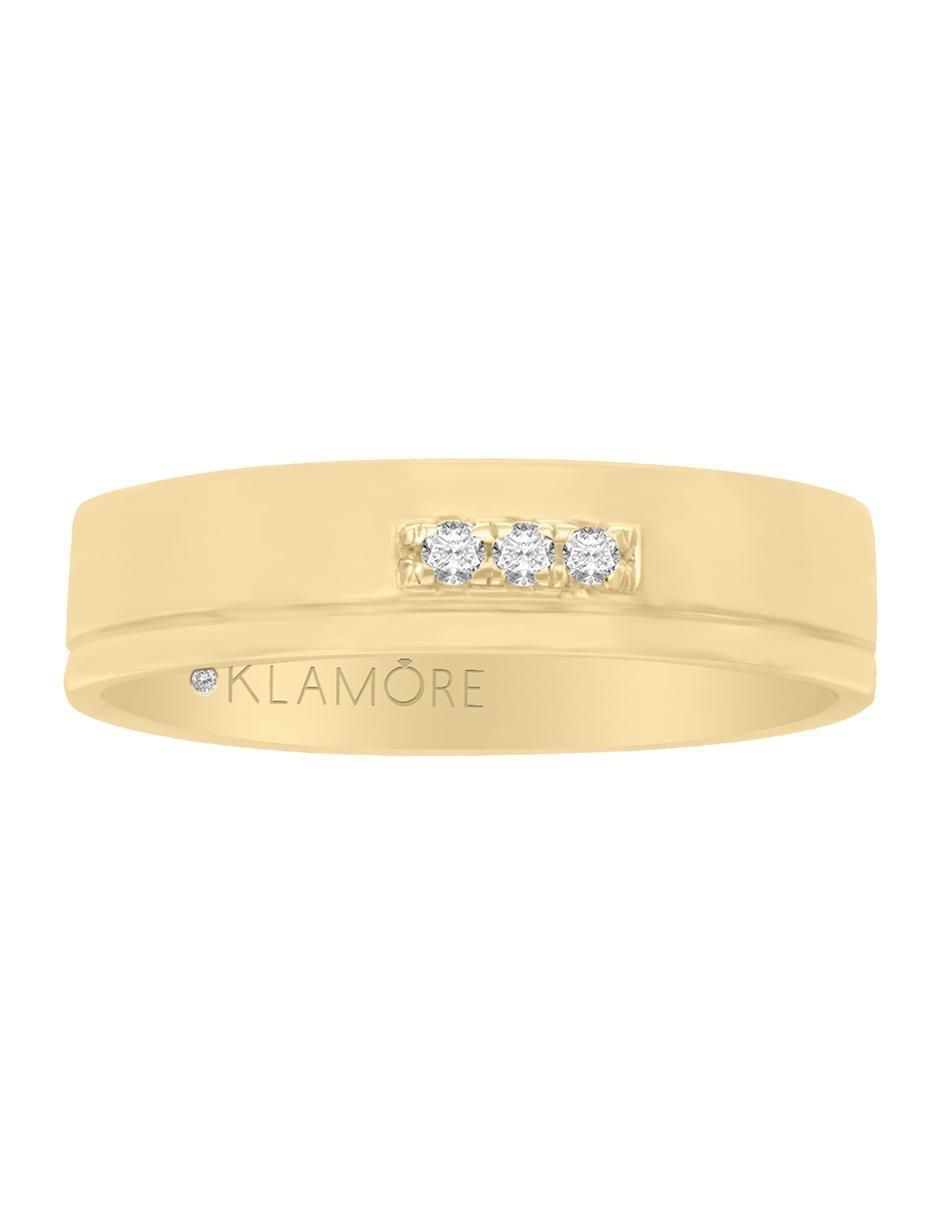 Argolla de oro 14 k Helena diamante