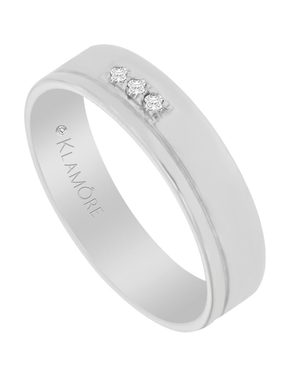 Argolla de oro 14 k Helena diamante 3