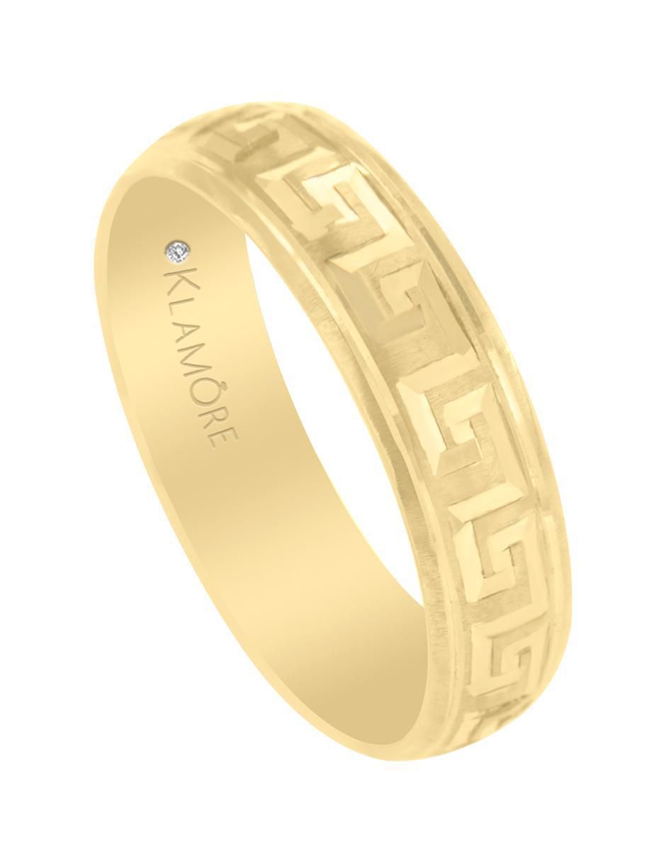 Argolla de oro 14 k Maya 3