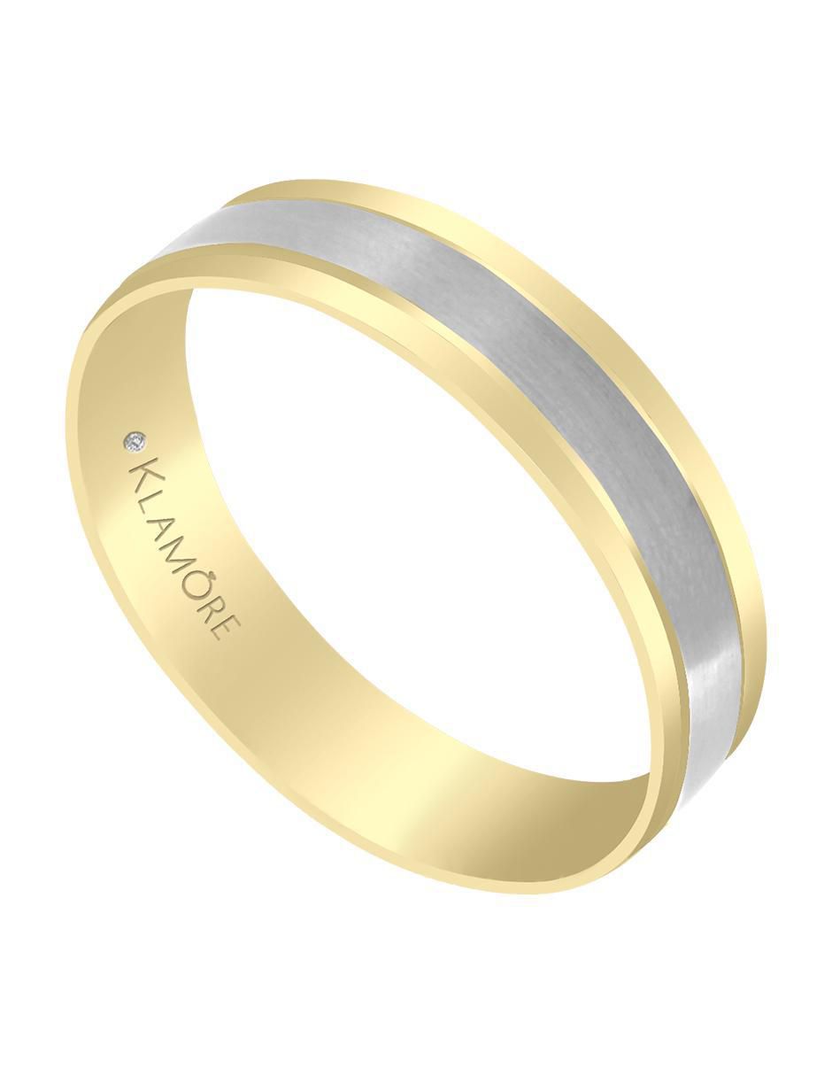 Argolla "de" oro 14 k klamore alessia sin gema