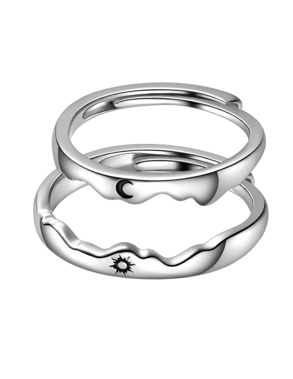 Set anillo P 925 de plata brillante