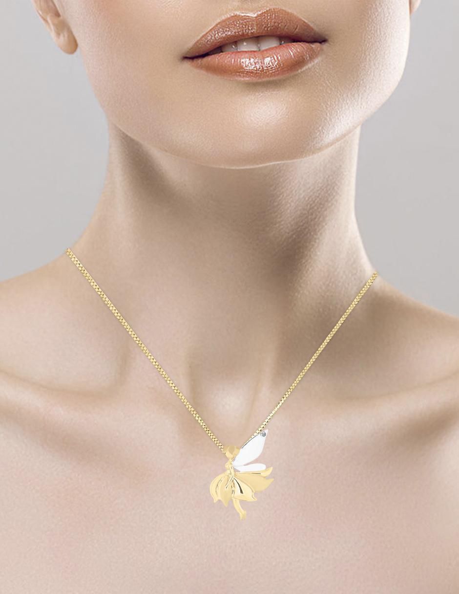 Colgante y dije "de" hada fianelli celin sin temática "de" oro 14 k diamante