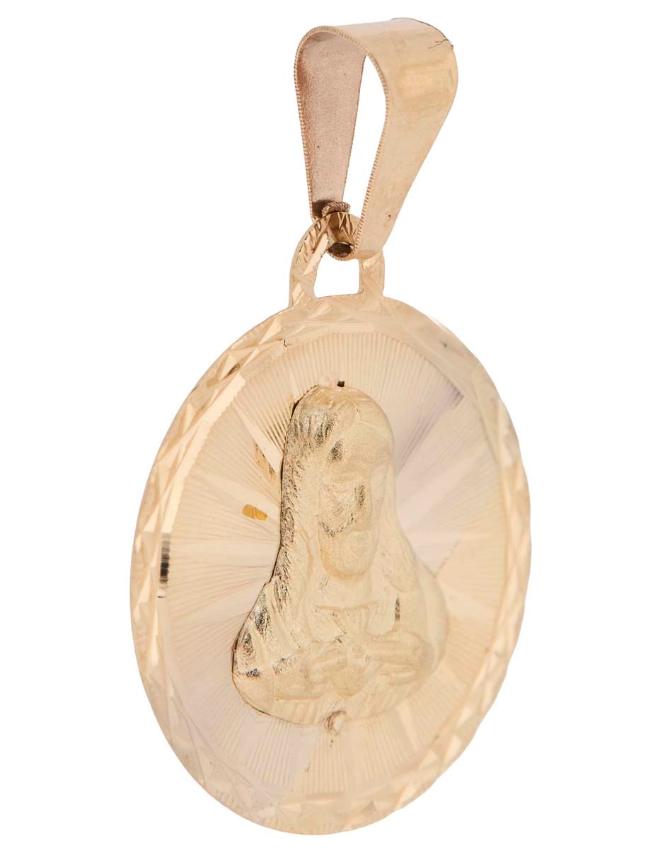 Medalla de cristo de oro florentino 14 K 2