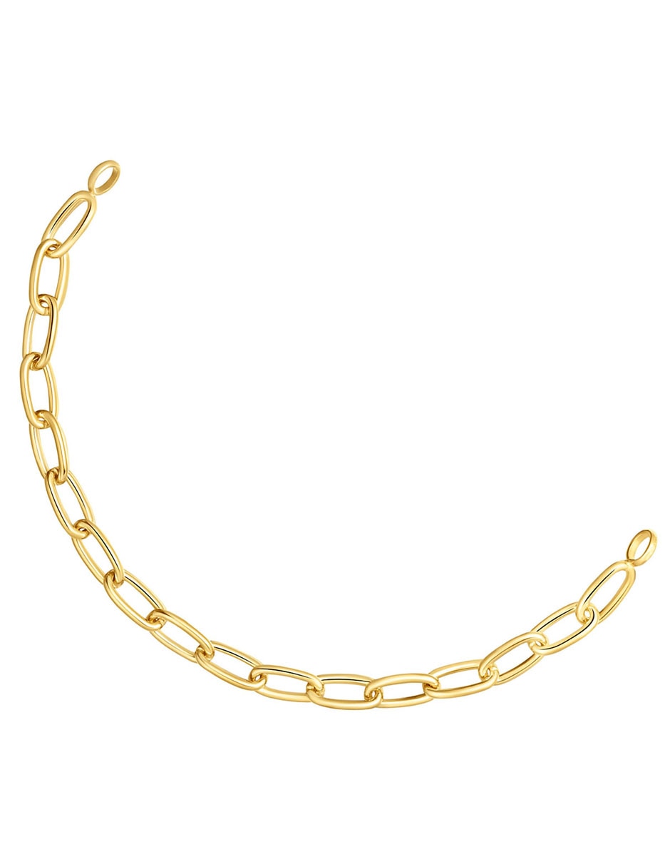 Pulsera de plata P 925 Hold Oval con acabado baño de oro 3