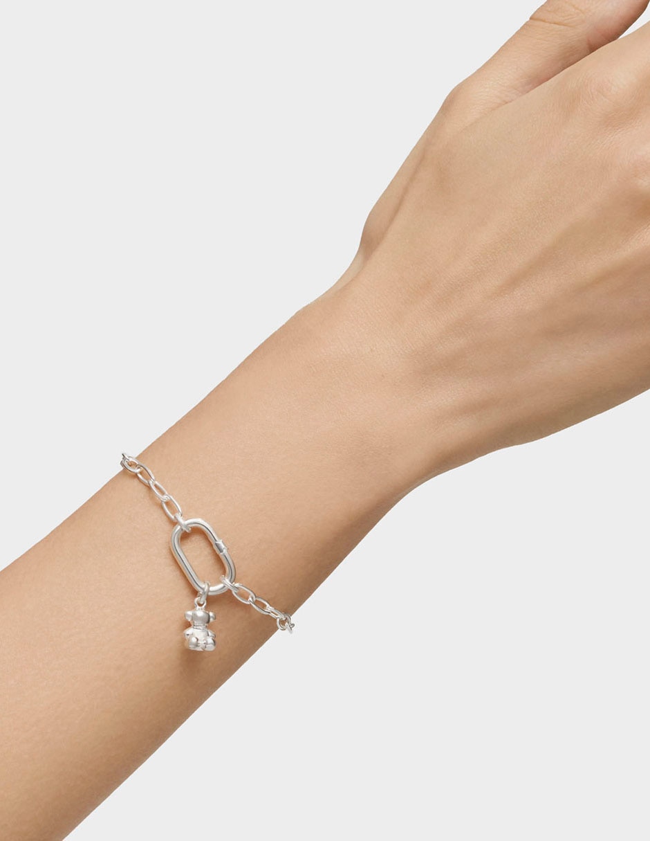 Pulsera de plata P 925 Hold Oval con acabado liso 6