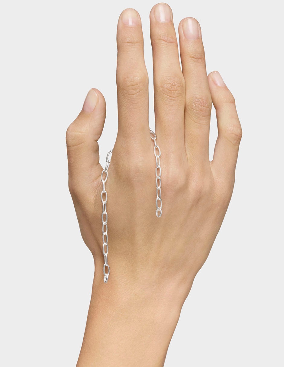Pulsera de plata P 925 Hold Oval con acabado liso 8