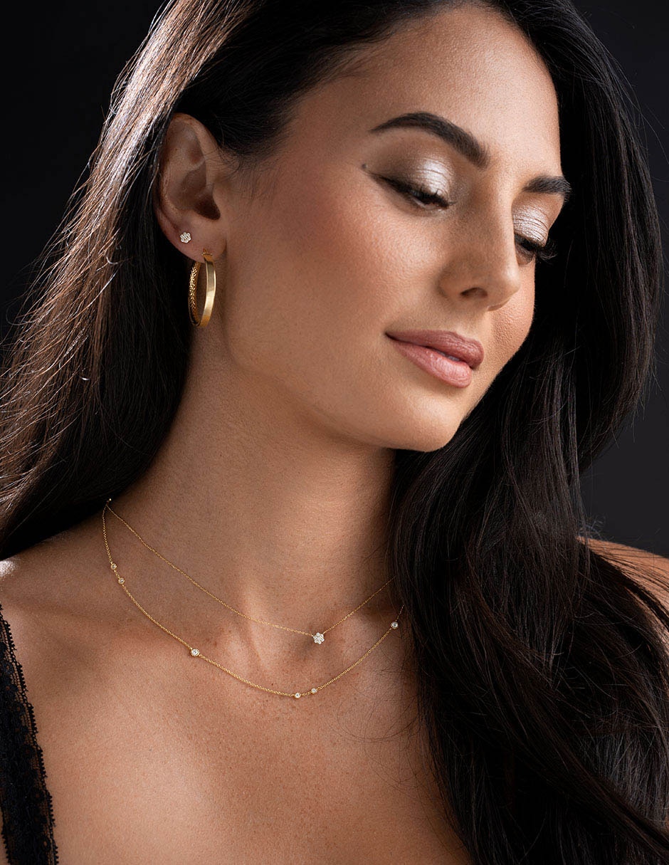 Collar de esfera Icon de oro 14 K 3