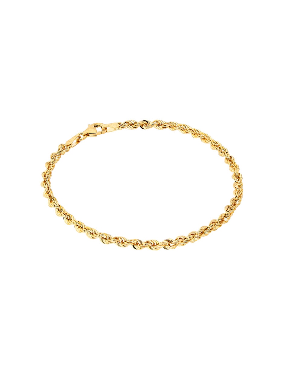 Pulsera de oro 14 K acabado brillante Pulsera de oro 14 K acabado brillante