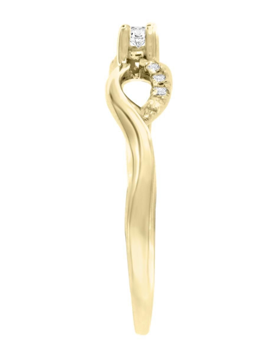 Solitario "de" oro 14 k klamore brenda diamante