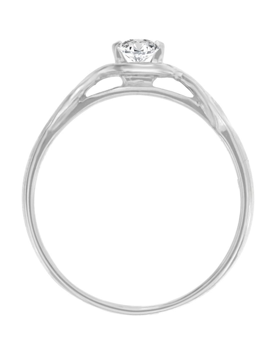Solitario de oro 14 k Amaia diamante 2
