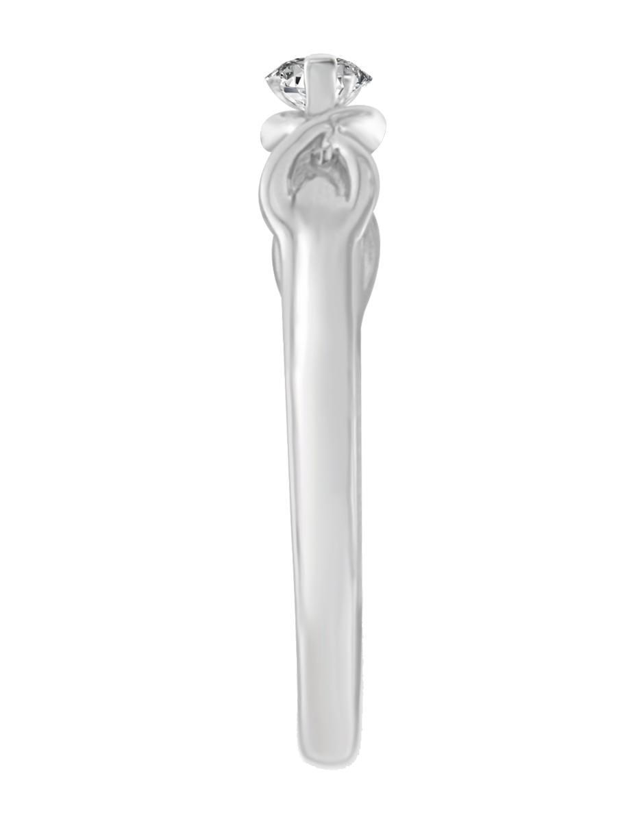 Solitario de oro 14 k Amaia diamante 4