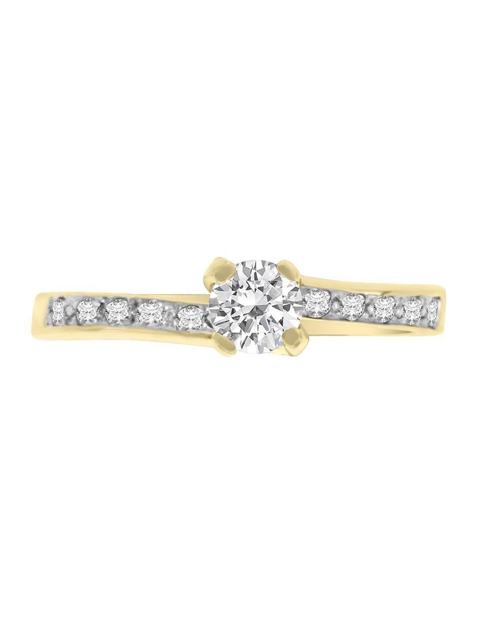 Solitario de oro 14 k Kareen diamante Solitario de oro 14 k Kareen diamante
