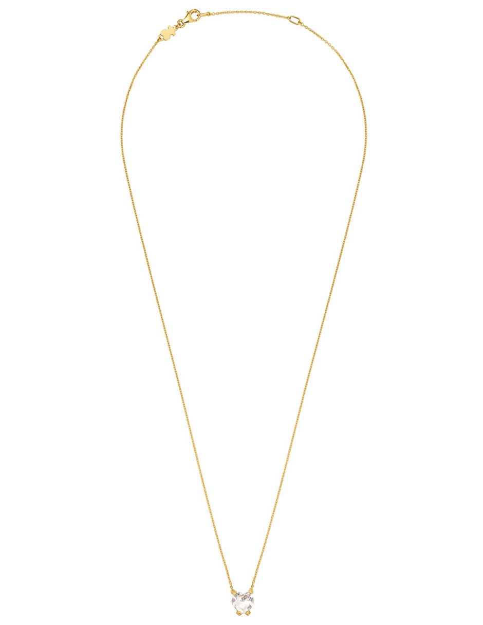 Collar de corazón de oro amarillo 18 K 3