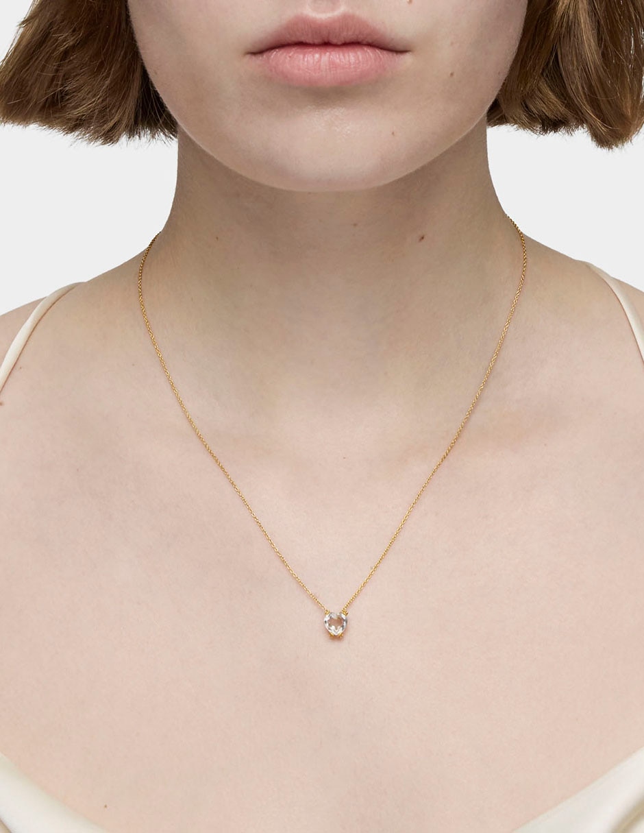 Collar de corazón de oro amarillo 18 K 6