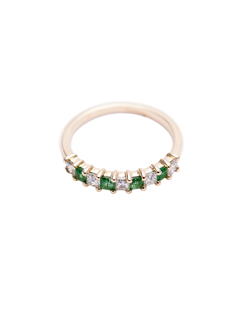 Anillo Kendra Diamond Emerald Universal 14 k de oro amarillo diamante pulido 2