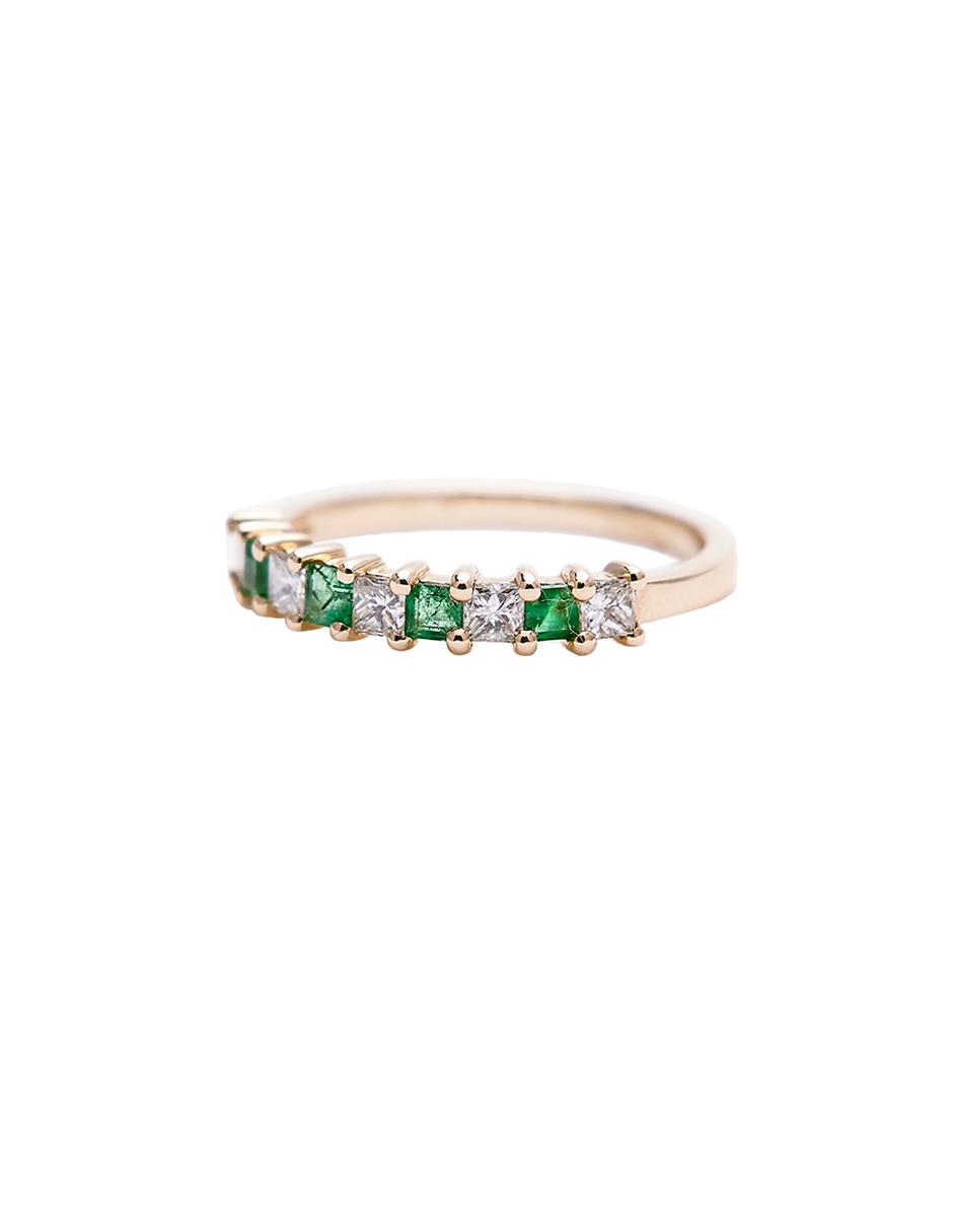 Anillo Kendra Diamond Emerald Universal 14 k de oro amarillo diamante pulido 3