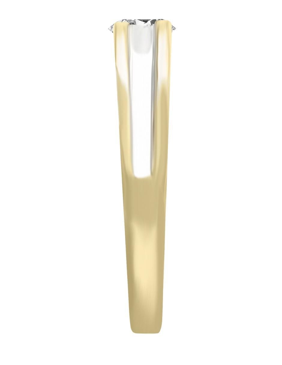Solitario "de" oro 14 k klamore novell diamante