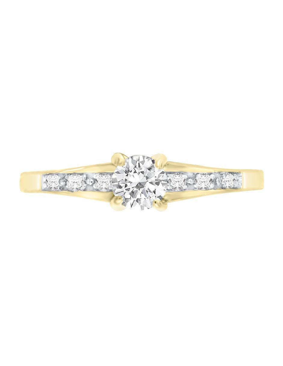 Solitario de oro 14 k Neus diamante Solitario de oro 14 k Neus diamante