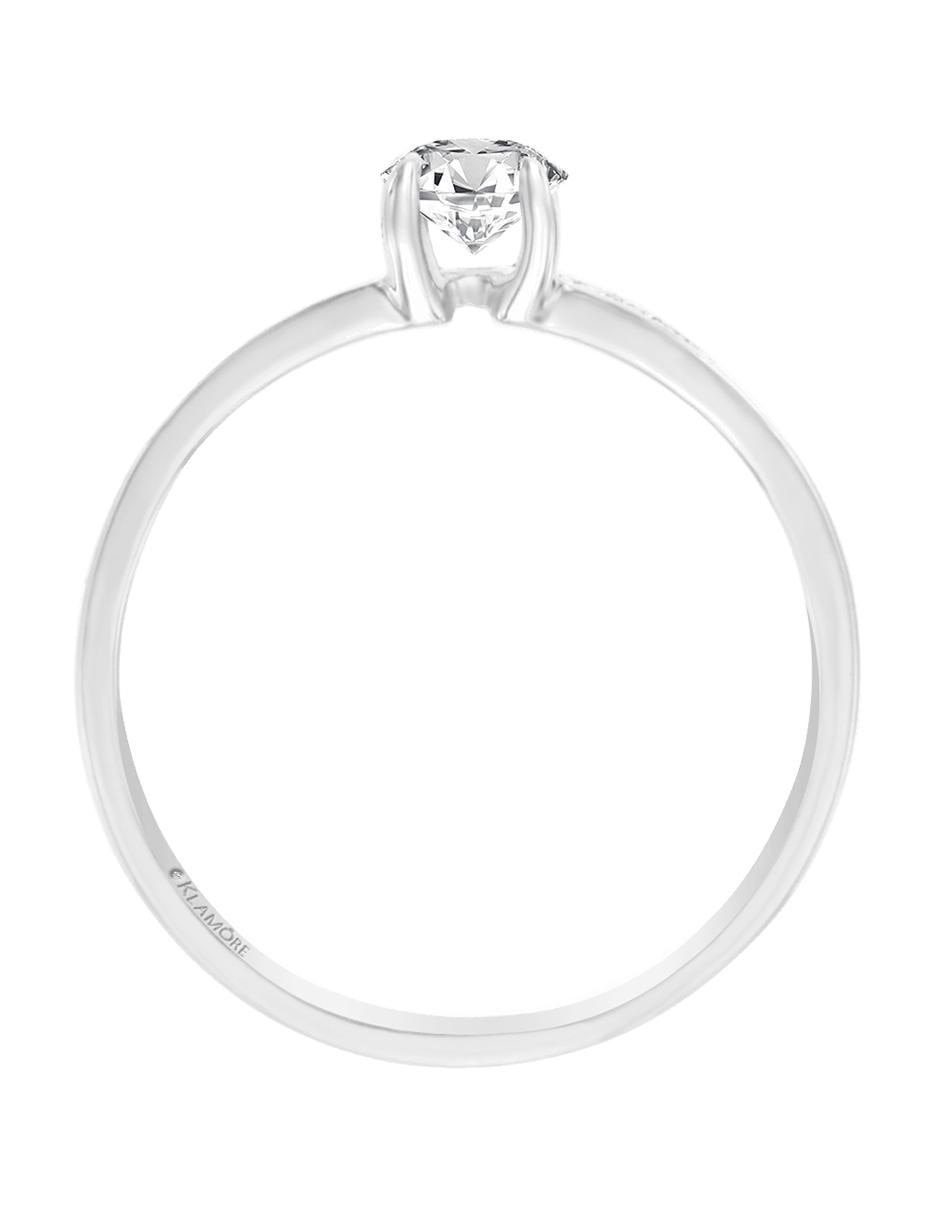Solitario de oro 14 k Neus diamante 2