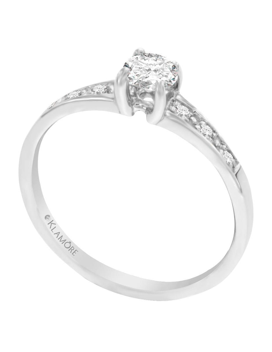 Solitario de oro 14 k Neus diamante 3