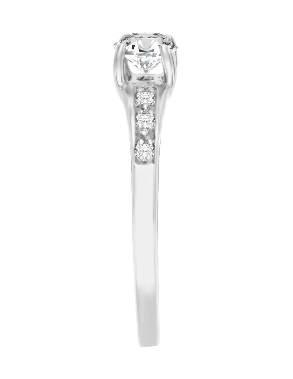 Solitario de oro 14 k Neus diamante 4
