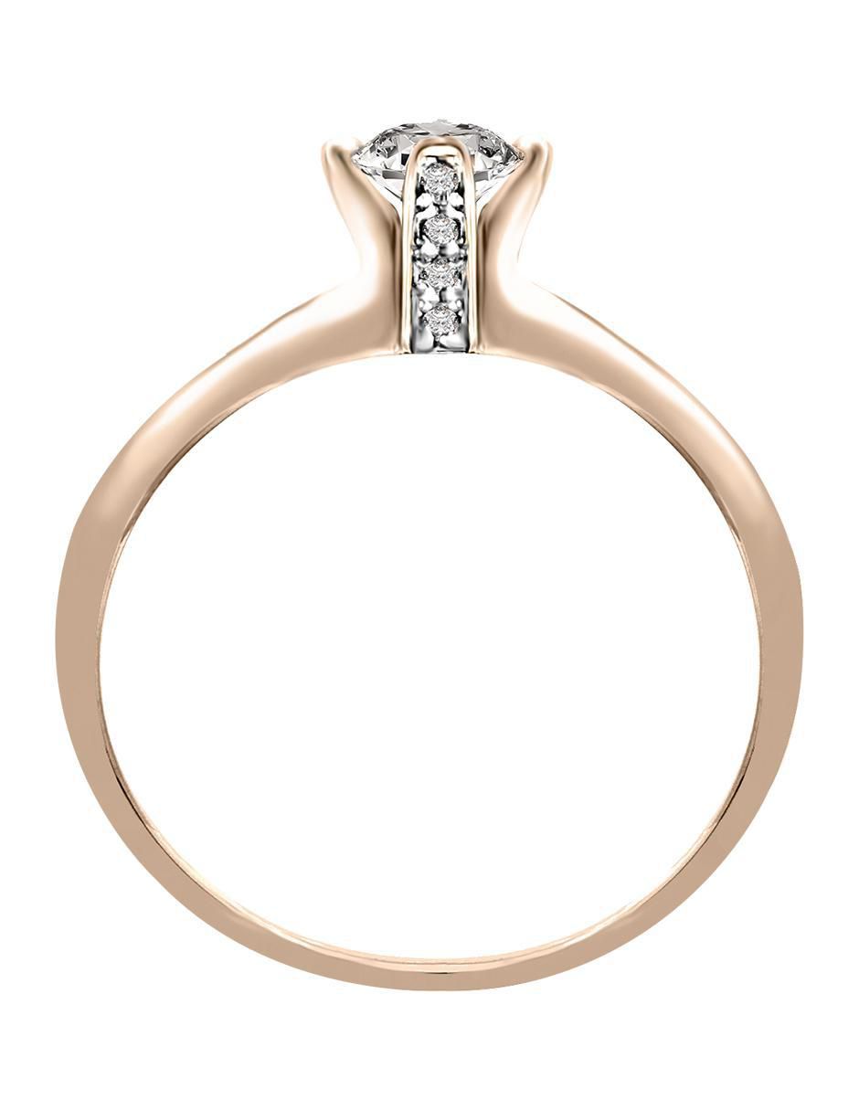 Solitario de oro 14 k Enmir diamante 2