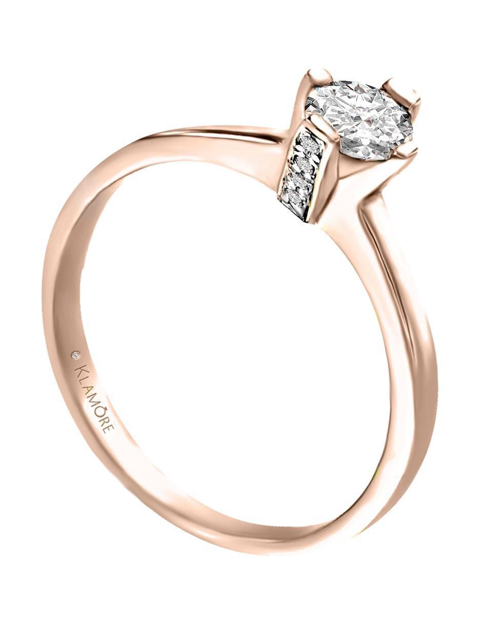 Solitario de oro 14 k Enmir diamante 3