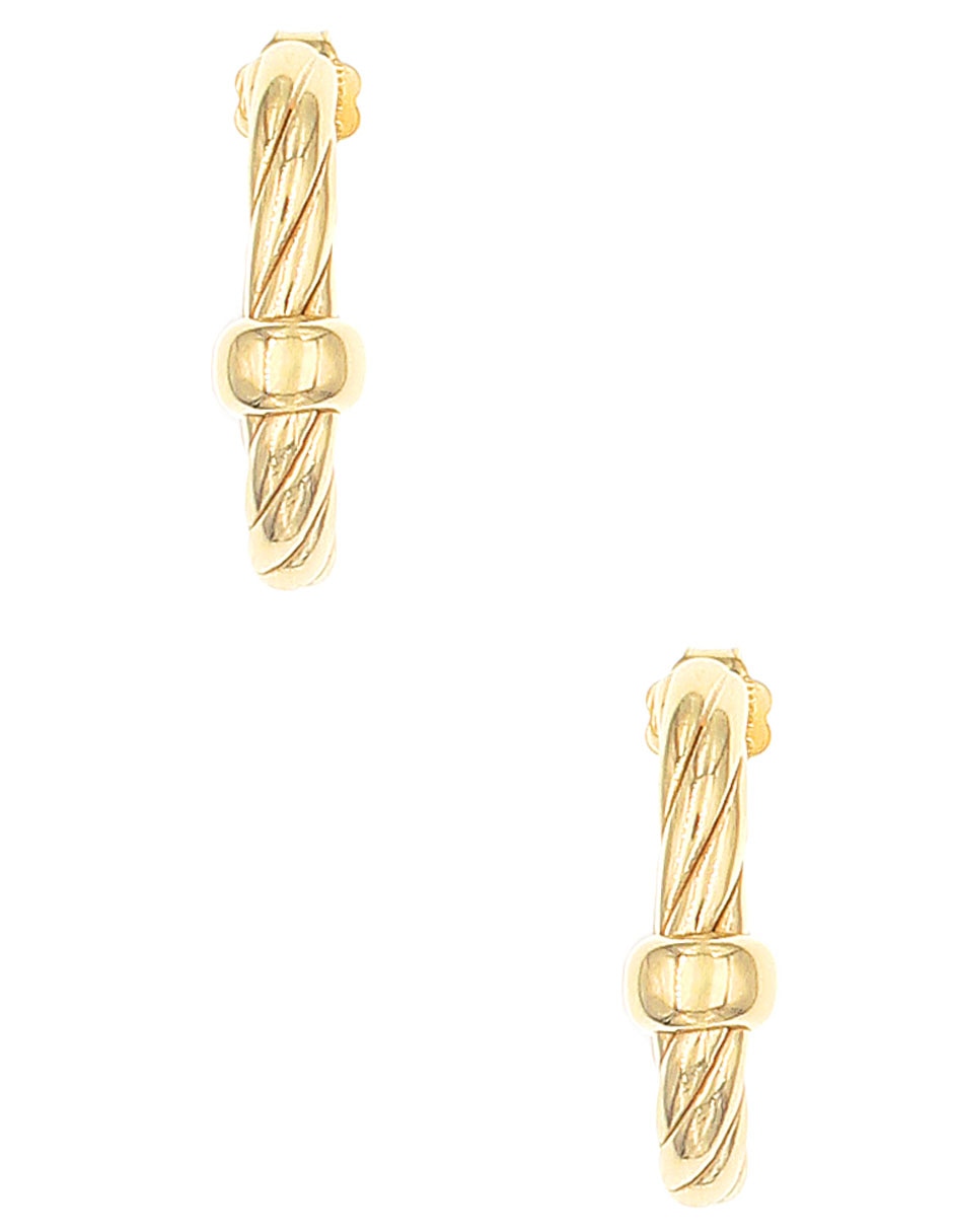 Aretes de plata P 925 con acabado brillante