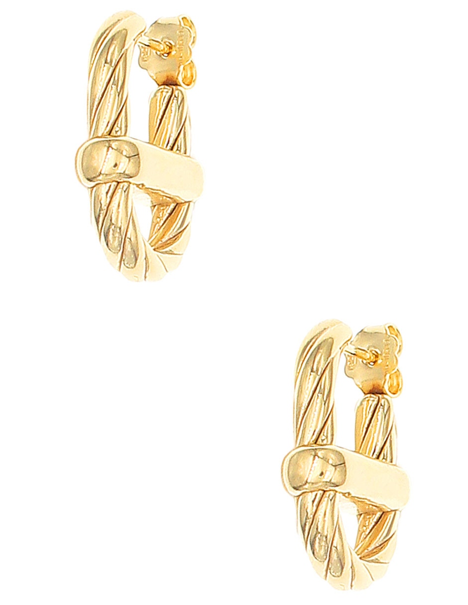 Aretes de plata P 925 con acabado brillante 2