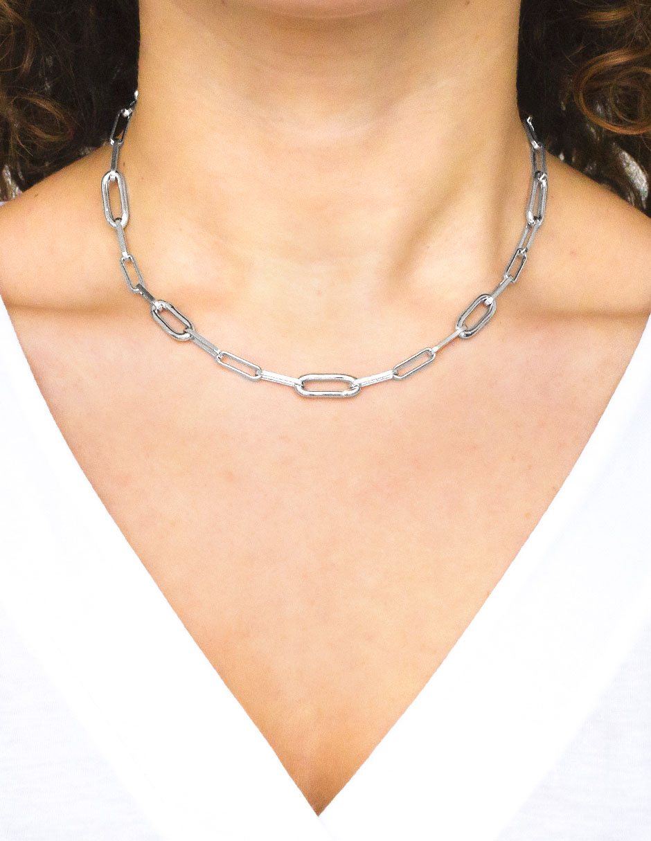 Collar de eslabones de plata P 925 3