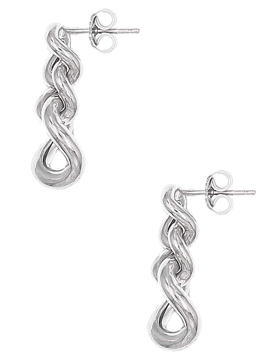 Aretes de plata P 925 con acabado brillante 2