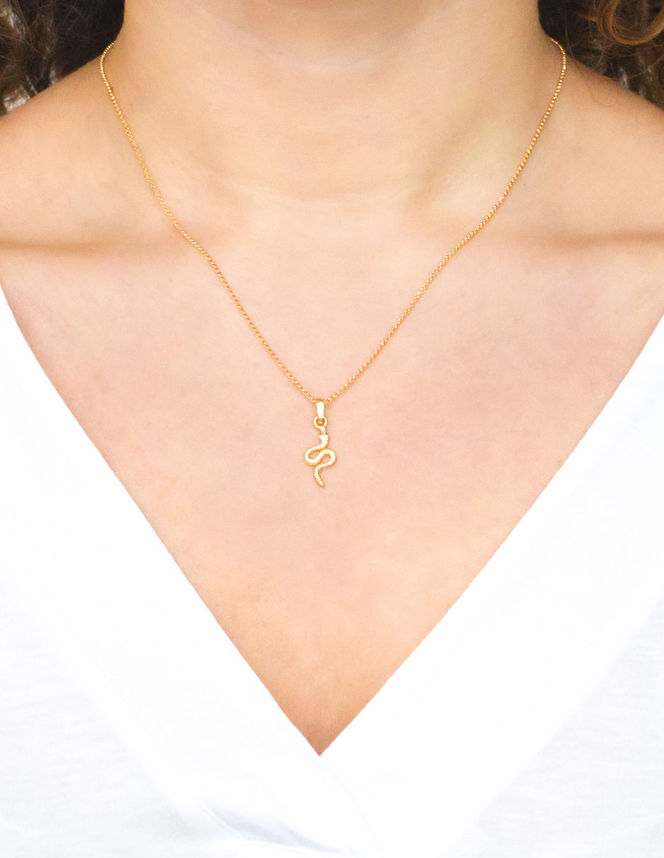Collar de serpiente de plata P 925 3