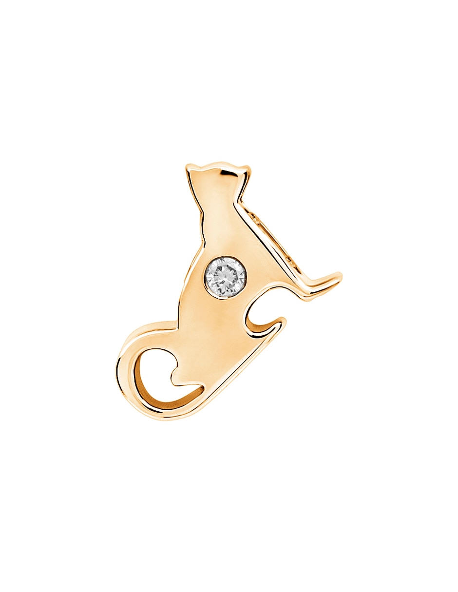 Dije de gato familia feliz de oro 14 K