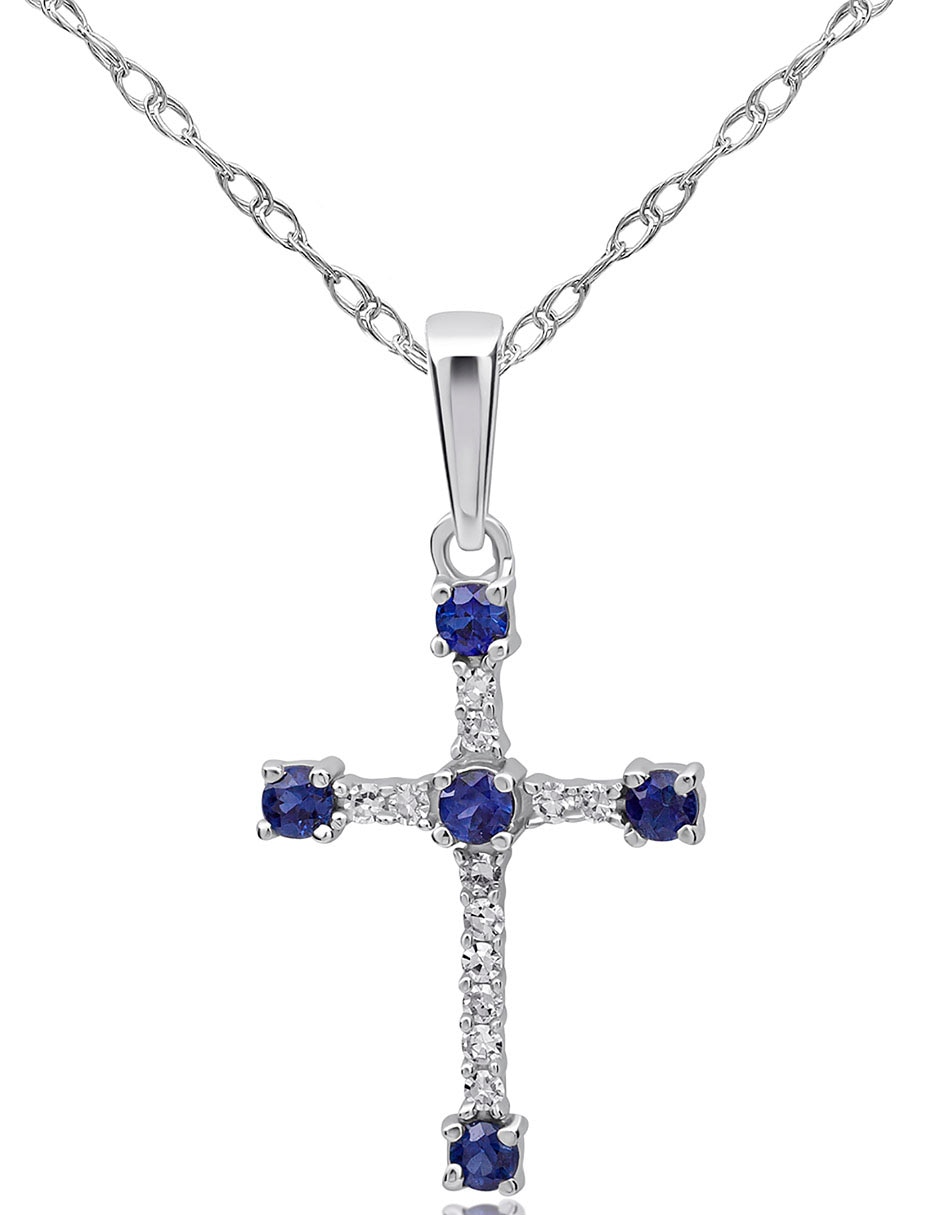 Collar de cruz de oro 14 K
