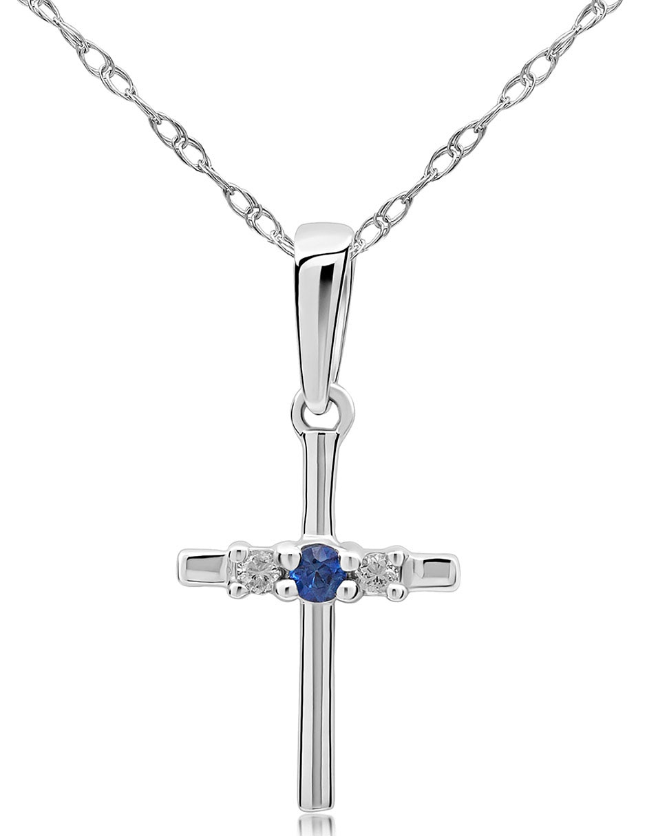 Collar de cruz de oro 14 K