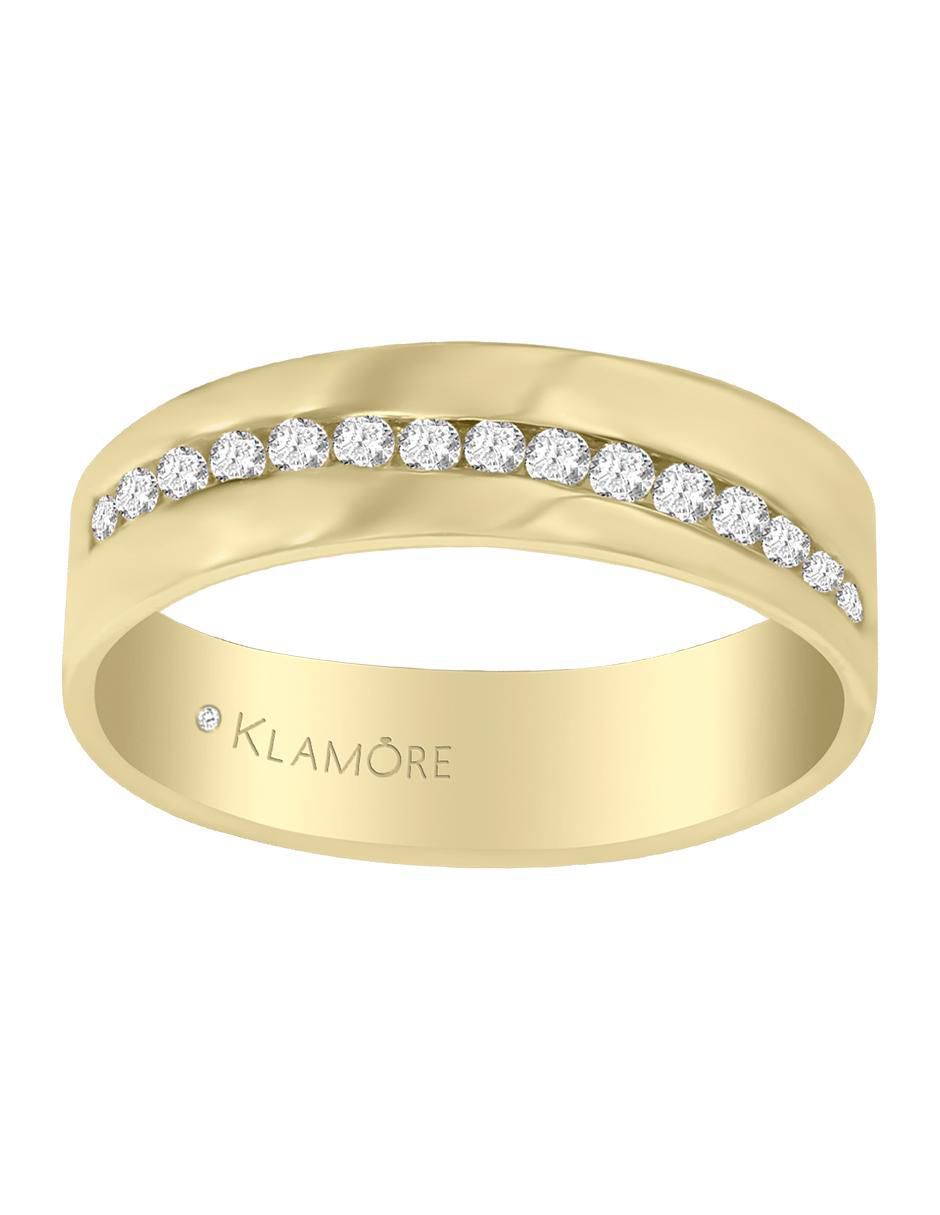 Argolla de oro 14 k Fabia diamante