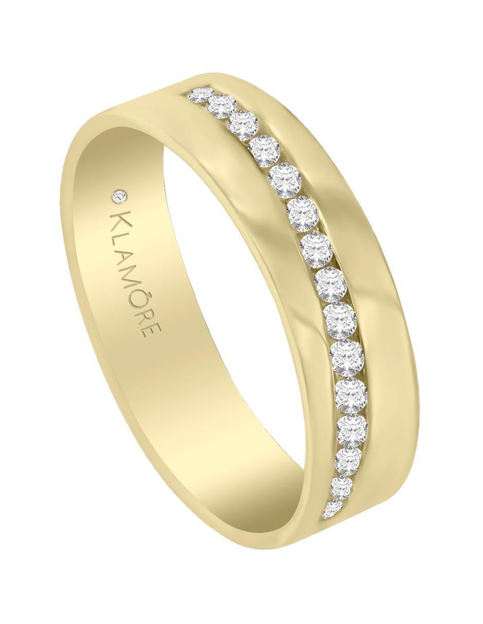 Argolla "de" oro 14 k klamore fabia diamante