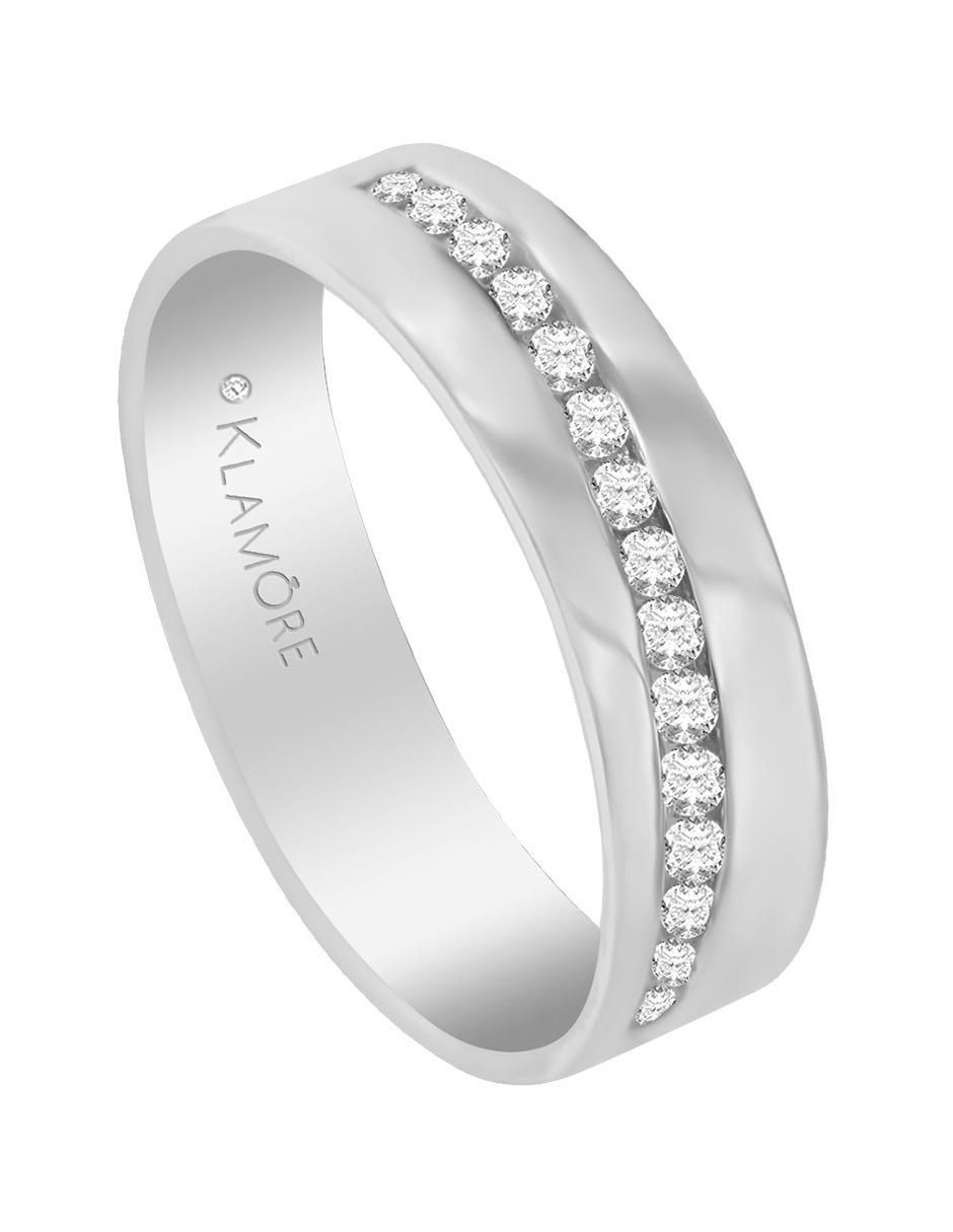 Argolla de oro 14 k Fabia diamante 3