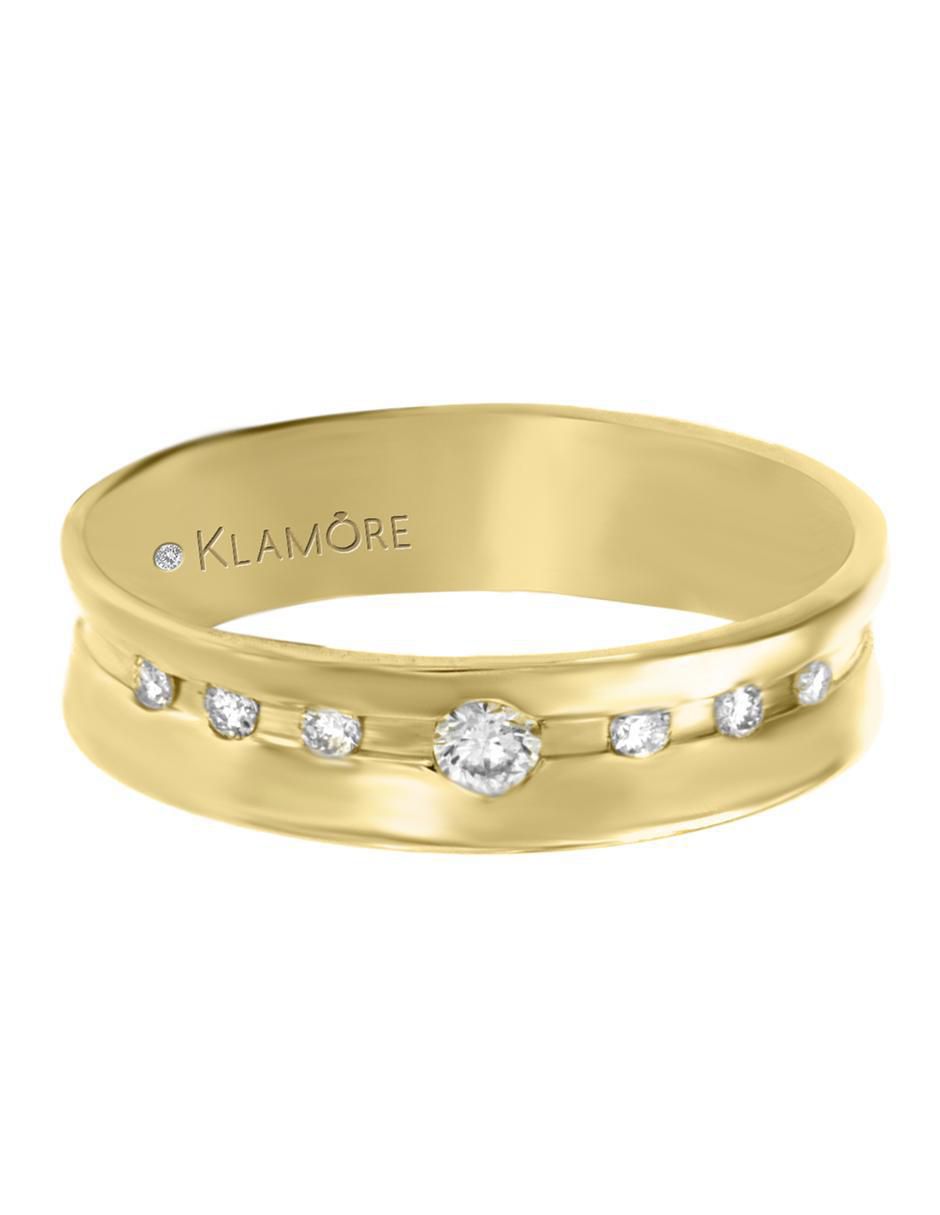 Argolla de oro 14 k Nuri diamante