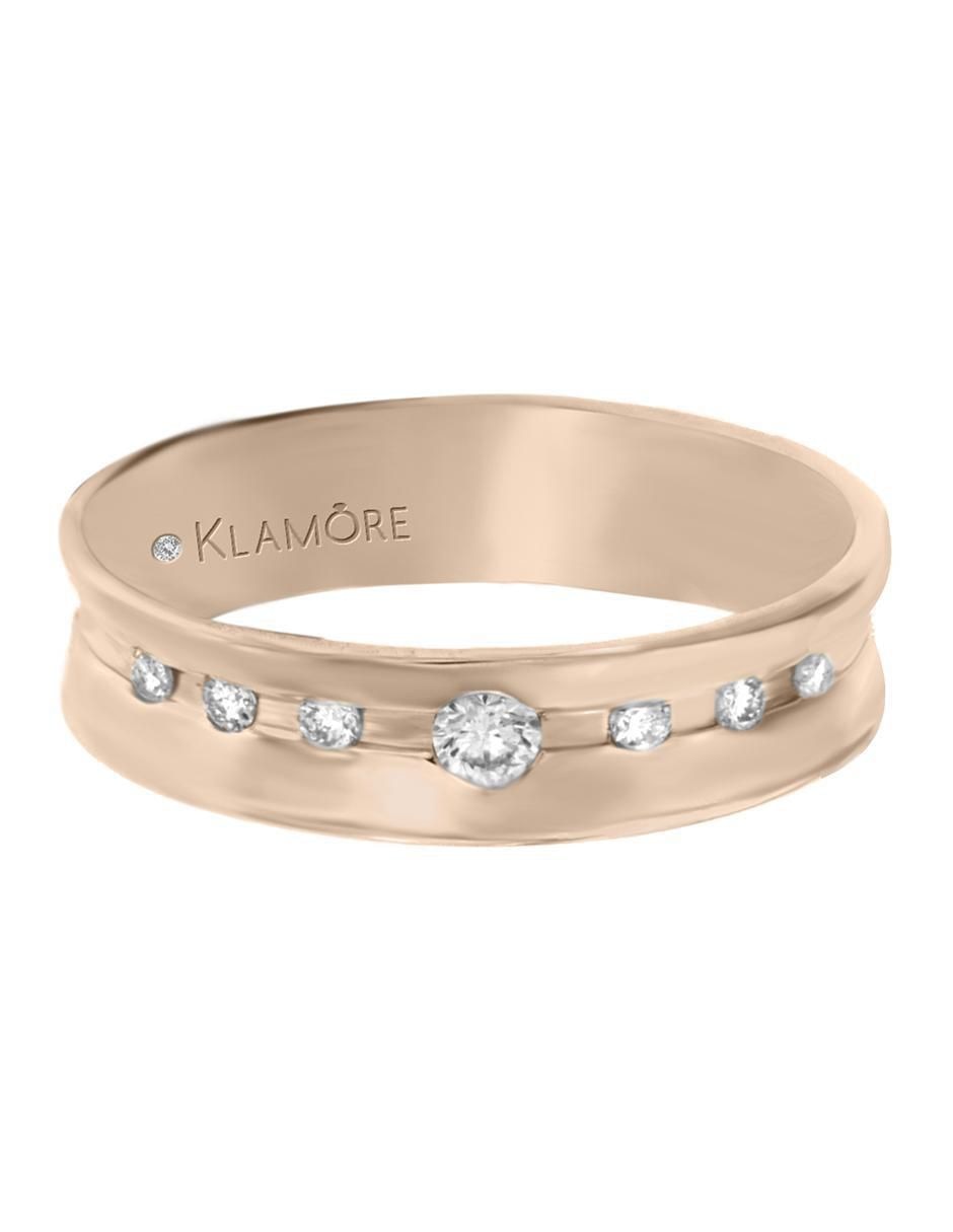 Argolla de oro 14 k Nuri diamante Argolla de oro 14 k Nuri diamante